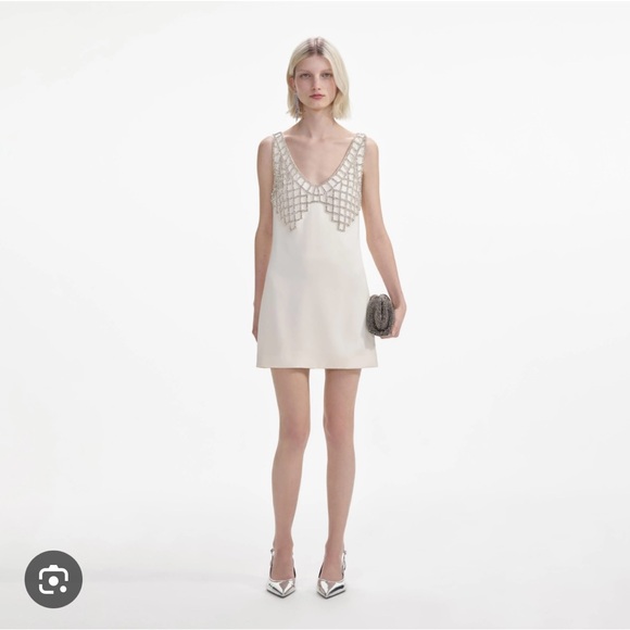 Self-Portrait Dresses & Skirts - Self-Portrait Mini Diamanté Bralette Dress - Size US 4